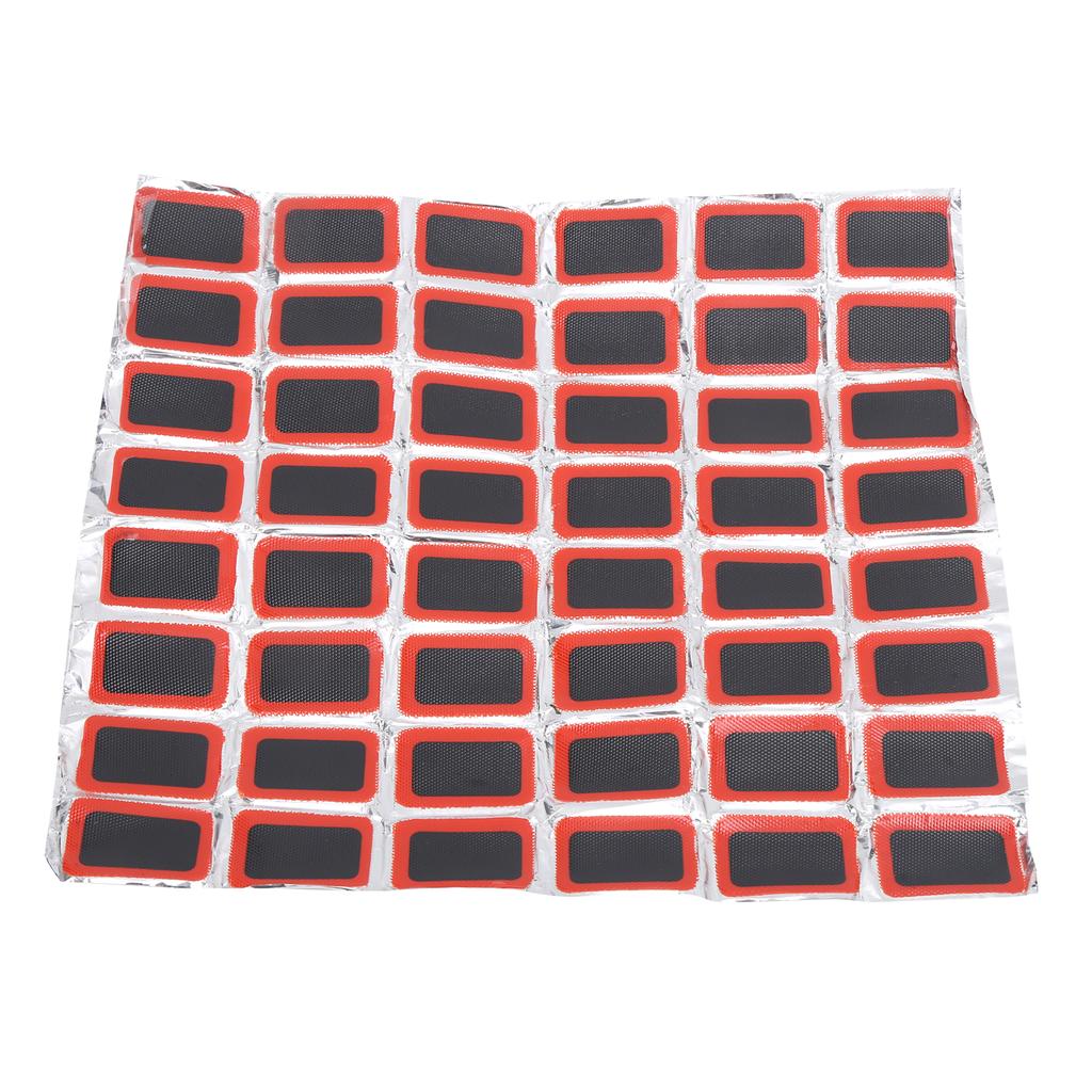 48pcs Bicycle Tire Rubber Patch Kit with Glue Bike Tire Inner Tube Puncture Repairing Patch