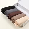 5 Pezzi Colore Solido Modal Hijab Sciarpa Cotone Musulmano Hijab Sciarpe Donna Morbido Lungo Copricapo Islamico Semplice Turbante Set Handana