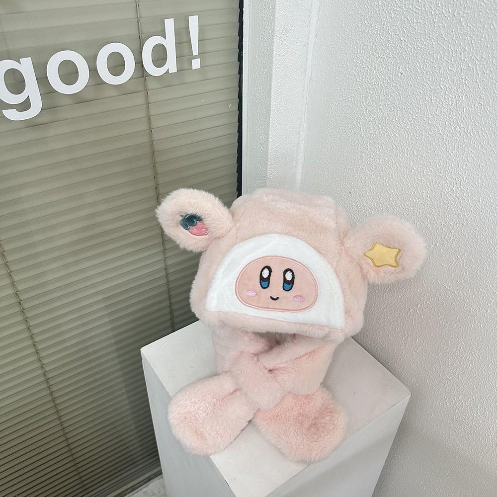 

Плюшевая зимняя детская шапка-шарф цельная шапка-бини для младенца милая детская шапка шарф-капюшон