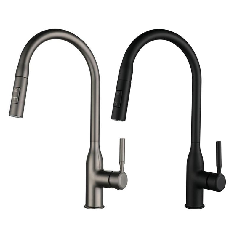 Coppers Alloys Mixer Tap Kitchen Faucets with Pull Downs Sprayers Highly Pressure Sink Tap Replacement Easy Installation