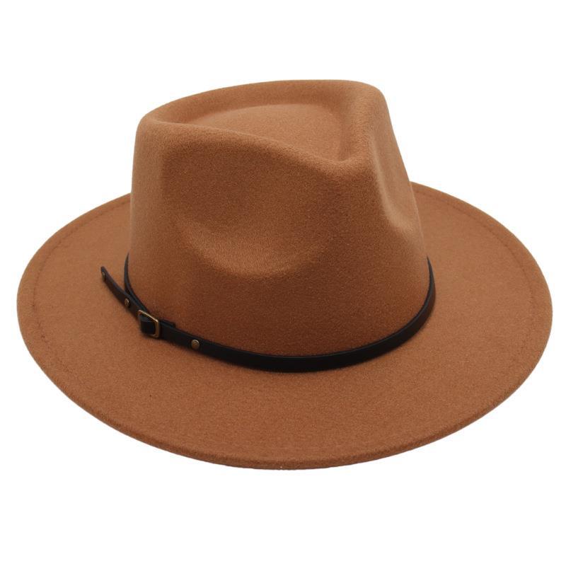 Top Hat, Belt Buckle, Jazz Hat, Male And Female Models, Felt Hat, Sun Hat, Woolen Hat, Ethnic Style