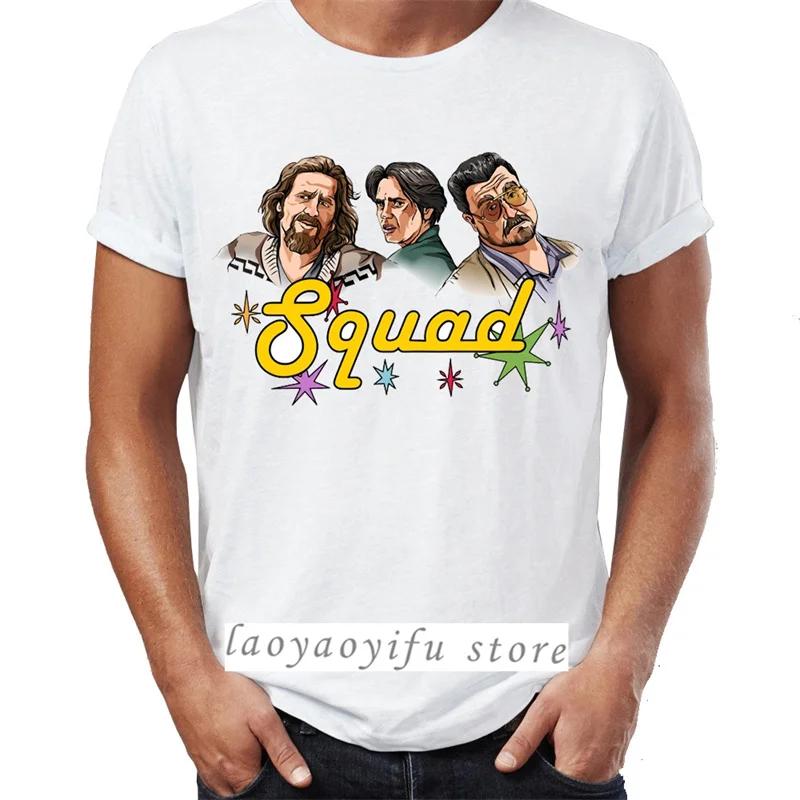 Men Women TShirts The The Big Lebowski The Dude Abide Walter The Jesus Artsy Awesome Artwork Print Tops Unisex Summer XS-4XL