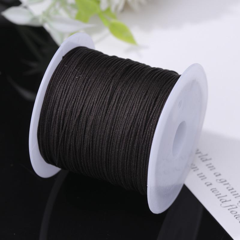 Boting Nr.. 73 Rot 0,6 mm Nicht-elastische Kordel für DIY Halsketten- und Armbandherstellung.