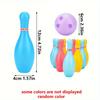 12pcs/set Mini Plastic Bowling Set 10 Pins 2 Balls Beginner Friendly Indoor Outdoor Sports Game Fun Party Activity Great JXB