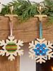 DIY Cross Stitch Kit Christmas Wooden Ornaments Classic Christmas Hanging Decor Beginner Craft Set