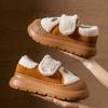 Fashion Cute Thick Bottom Plush Casual Shoes Women 2025 Winter Chunky Platform Eva Sneakers Cartoon Decoration Designer Cotton Shoes
