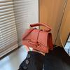 Handbag Mini Coin Purse Solid Color Women's Shoulder Bag Simple Chic Crossbody Bag  Makeup Bag