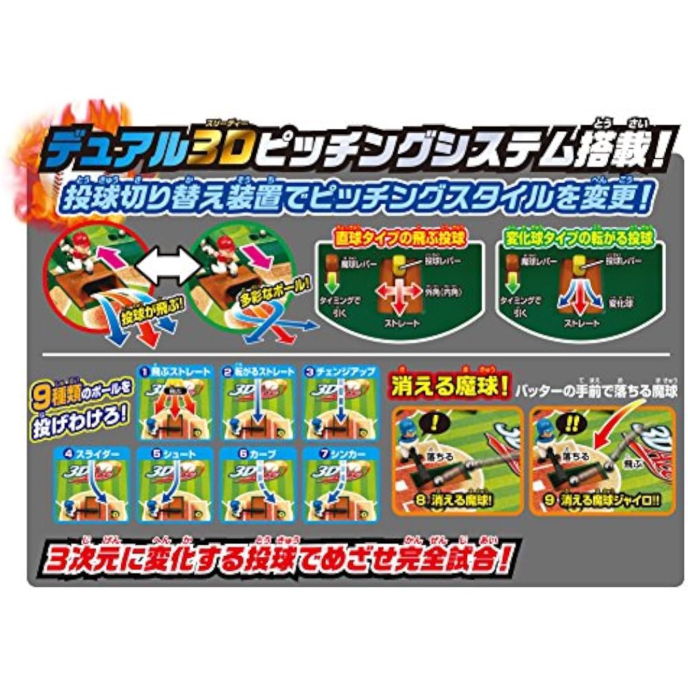 Epoch (EPOCH) Baseball Board 3D Ace Standard ST Mark Certified Toy Age 5 and Up Game Players: 2 E...