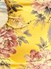 Yellow Base Floral Print Bodycon Mini Dress, Slim Fit Round Neck Beach Vacation Dress