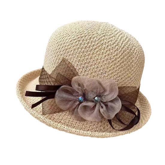 Bucket Hat for Women, Wide Brim Sun Protection Hat, Summer Straw Fisherman Hat, UV Protection Sunshade Hat for Outdoor Travel Beach