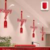 3D Double Happiness Wedding Hanging Ornaments