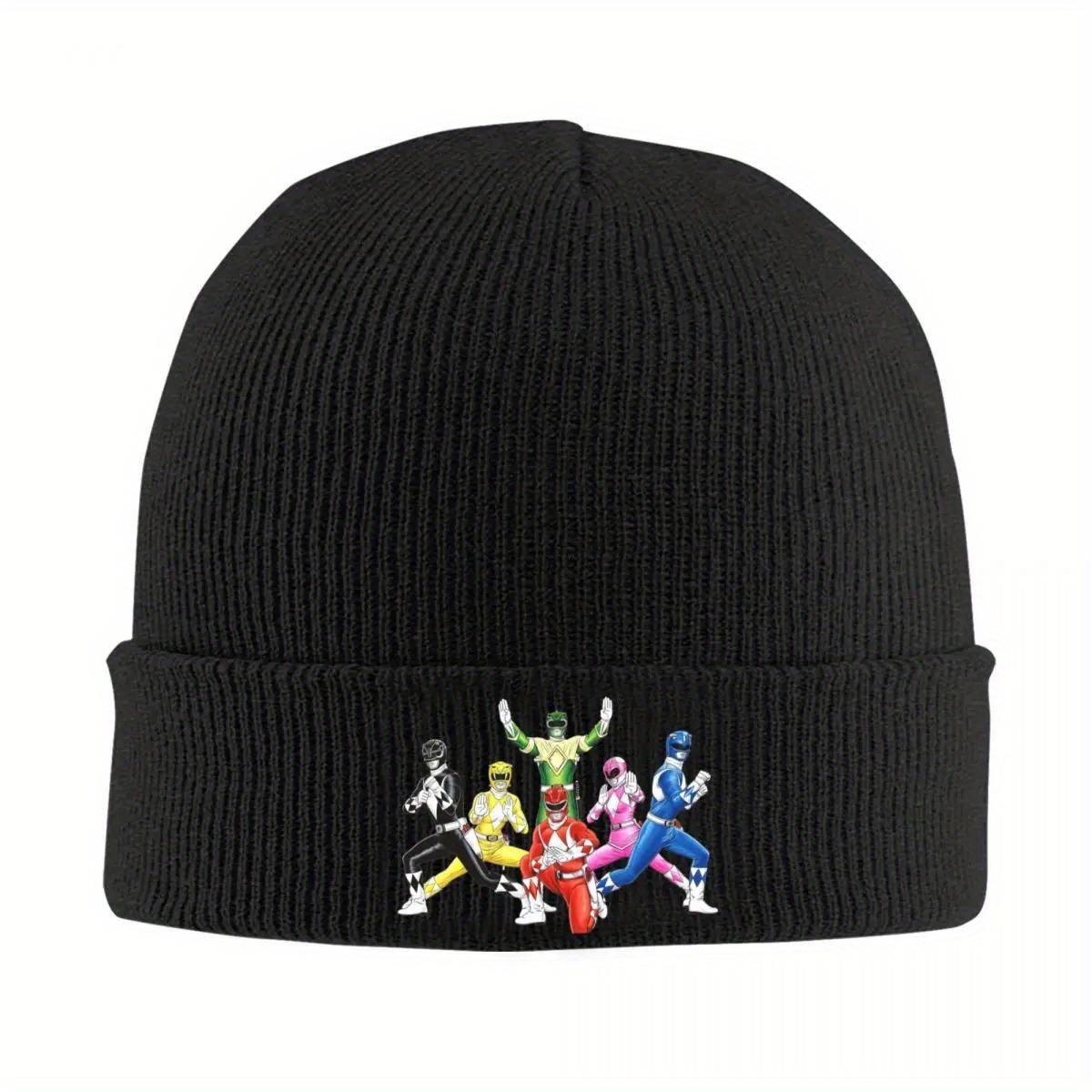 

Mighty Morphin Power Ranger Warm Knitted Cap Hip Hop Bonnet Hat Autumn Winter Outdoor Beanies Hats for Men Women Adult