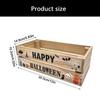 Natural Wood Candy Storage Box for Halloween Parties Durable Handcrafted Home Organization