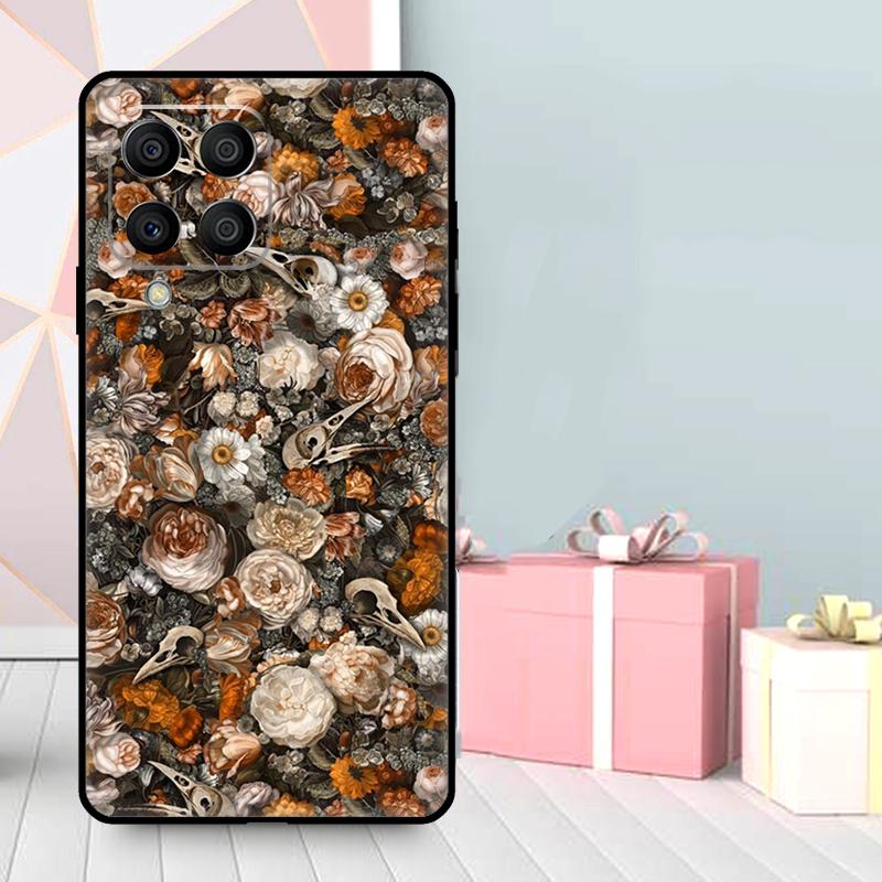 Raven Skull Case For Samsung Galaxy M36 M12 M52 M06 M16 M56 M33 M15 M55 M31 M13 M14 M53 M32 M35 M34 M54