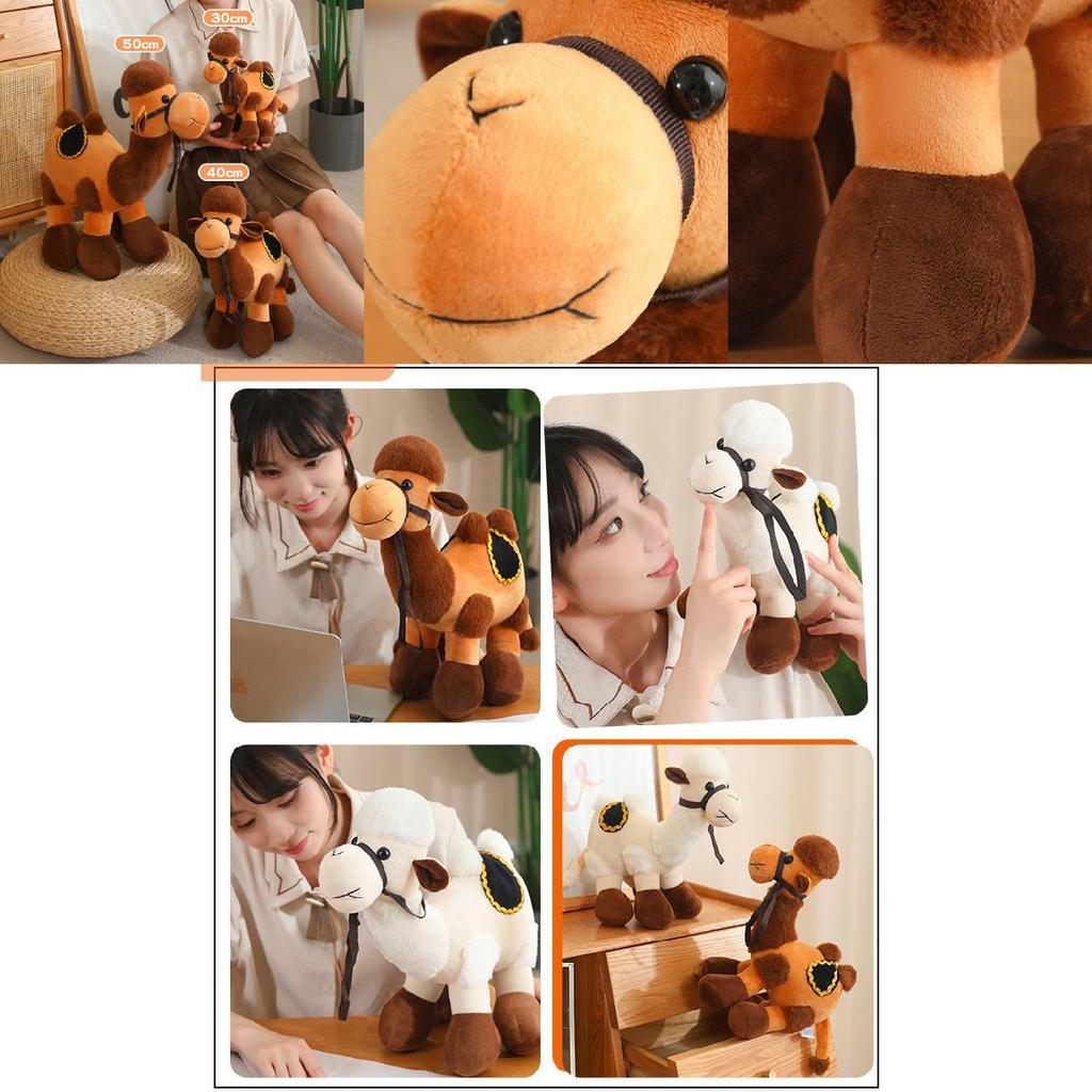 Adorable Plush Camel Toy Soft Stuffed Animal Doll Perfect For Kids Birthday Gifts