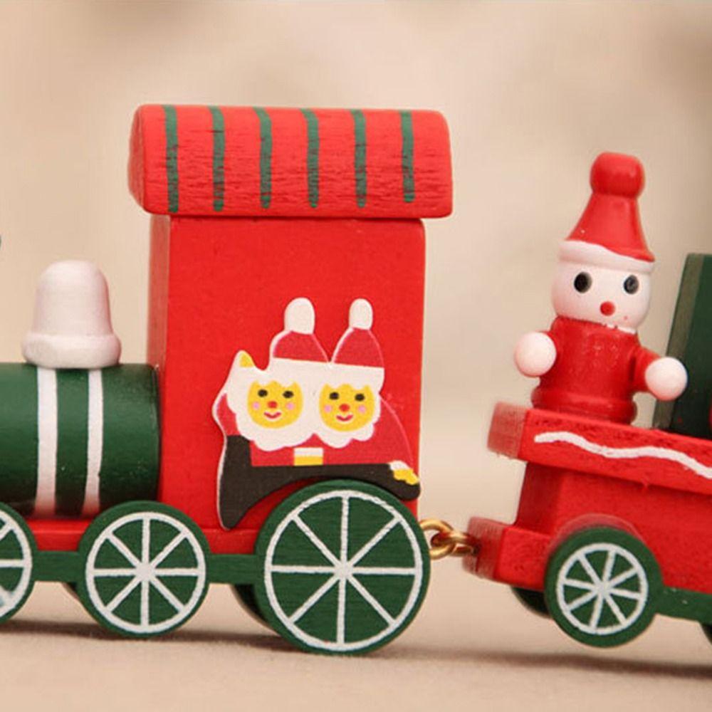 Santa Claus Little Train Ornaments Christmas Tree Home Christmas Decorations  Kids Toys