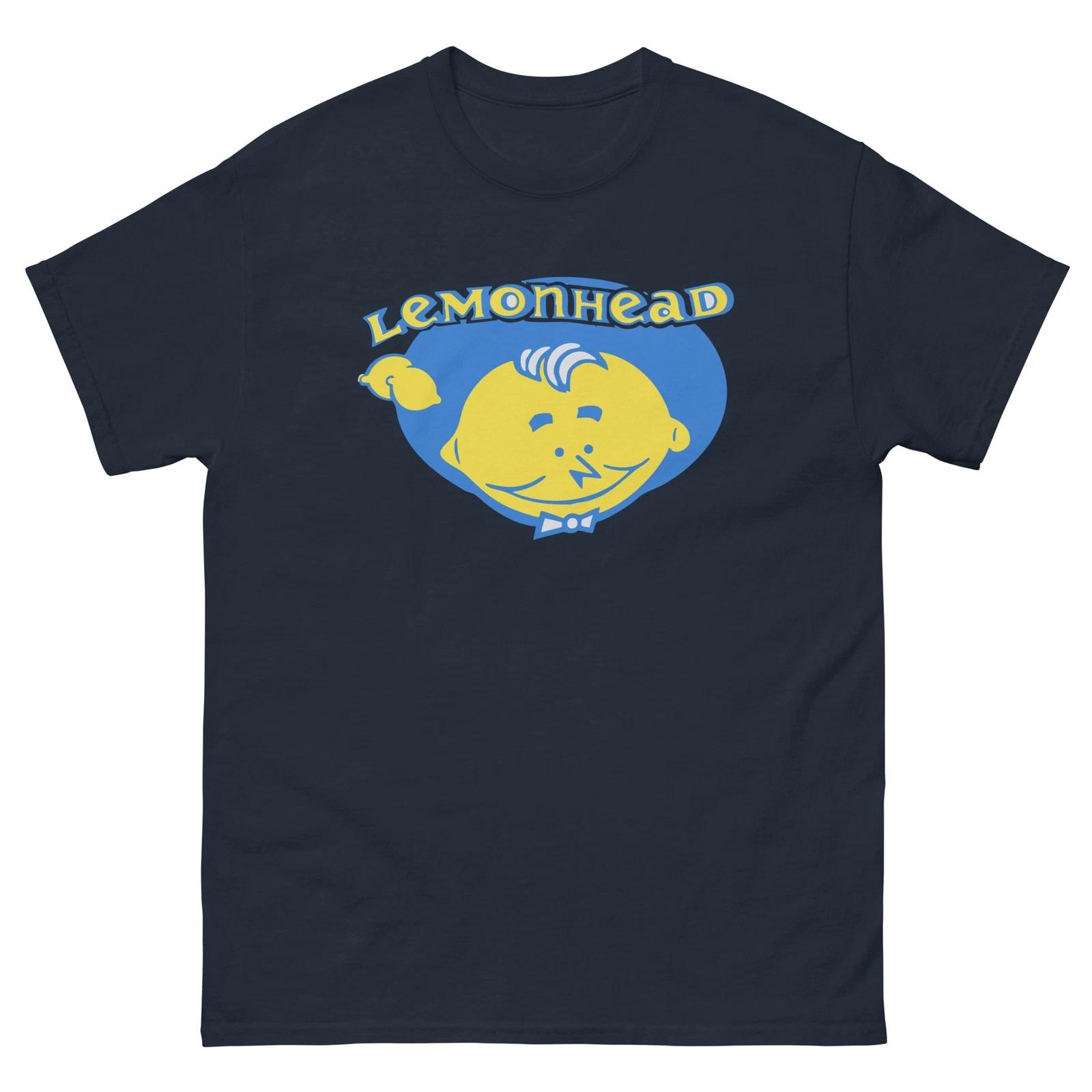 Lemonhead Candy Navy Graphic 100% Cotton T-shirt Mens Tees Top Unisex classic tee 3XL