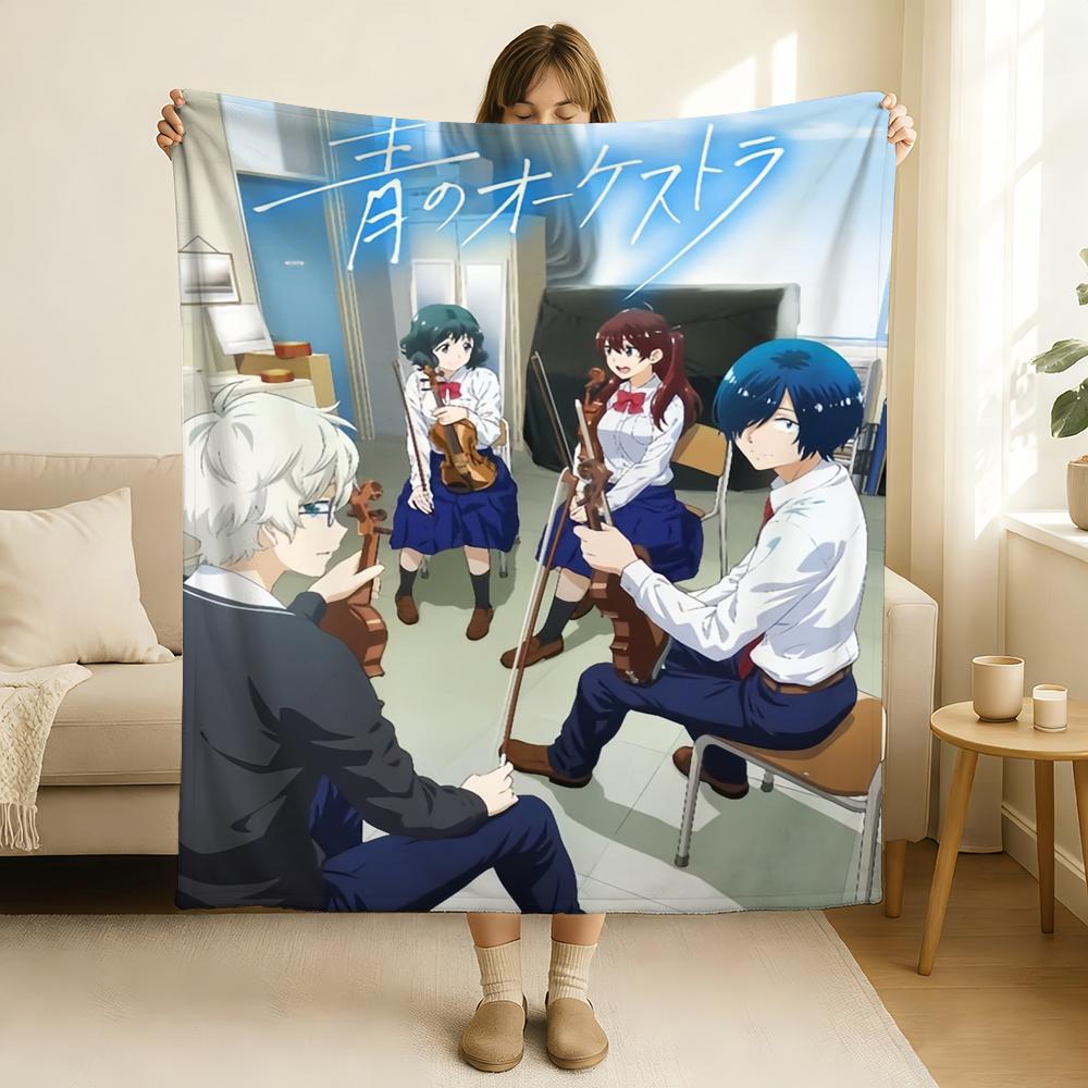 Anime Blue Orchestra Season 2 Blanket Soft and Skin Friendly For Couch Bed Napping Bedspread All Seasons Comforter