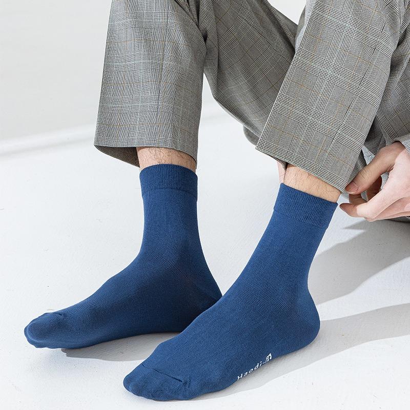 Șosete pentru bărbați, Toamnă și Iarnă Anti-miros și Anti-scămoșare Bumbac Șosete pentru bărbați, Primăvară și Vară Ciorapi lungi Șosete pentru bărbați din bumbac pur
