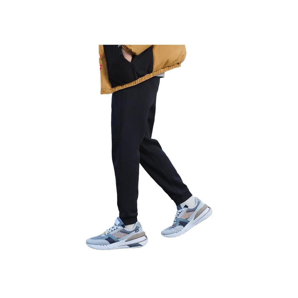 Li-Ning Simple Versatile Sports Fitness Fleece Warm Casual Pants Men bottoms AKLC326-1