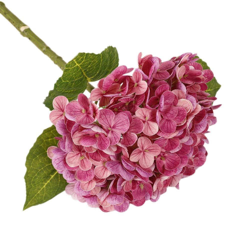 Green Leaf Simulation Colorful Hydrangea Real Touch Fake Flower Home Living Room Decor