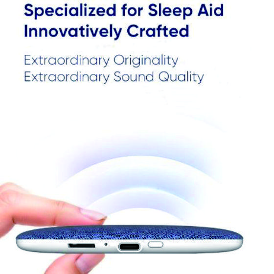 Bluetooth 6.0 Pillow Speaker for Sleeping, Ultra-Thin Under Pillow Sound Machine with White Noise HiFi Stereo Audio