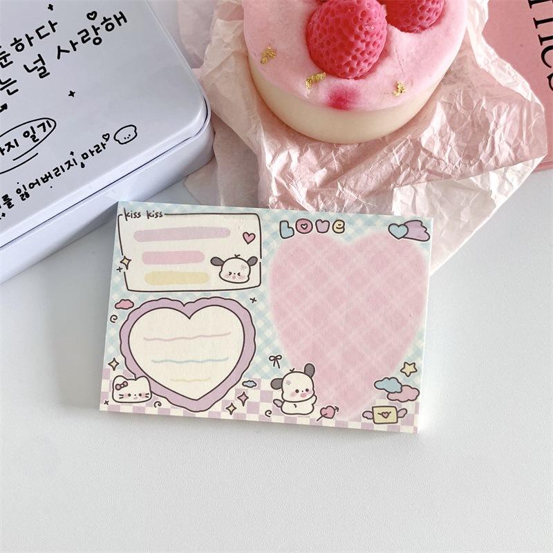 MINKYS 50 Sheets Kawaii Cartoon Memo Pads Paper To Do List Journal Note Paperlaria DIY Material Stationery