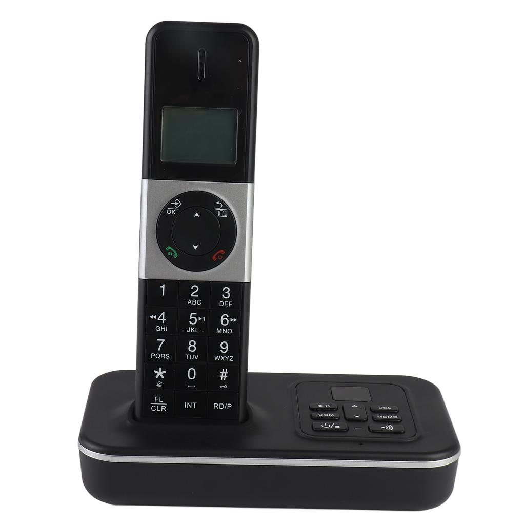 D1002 TAM-T 3-Handset Cordless Phone with Answering Machine Caller ID/Call Waiting 1.6 Inch LCD 3 Lines Screen Display Rechargea