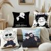 Anime J-Jujutsu K-Kaisen Pillow Case Cushion Cover Soft Cute Throw Pillow Case For Car Sofa Pillowcase Polyester With Zipper