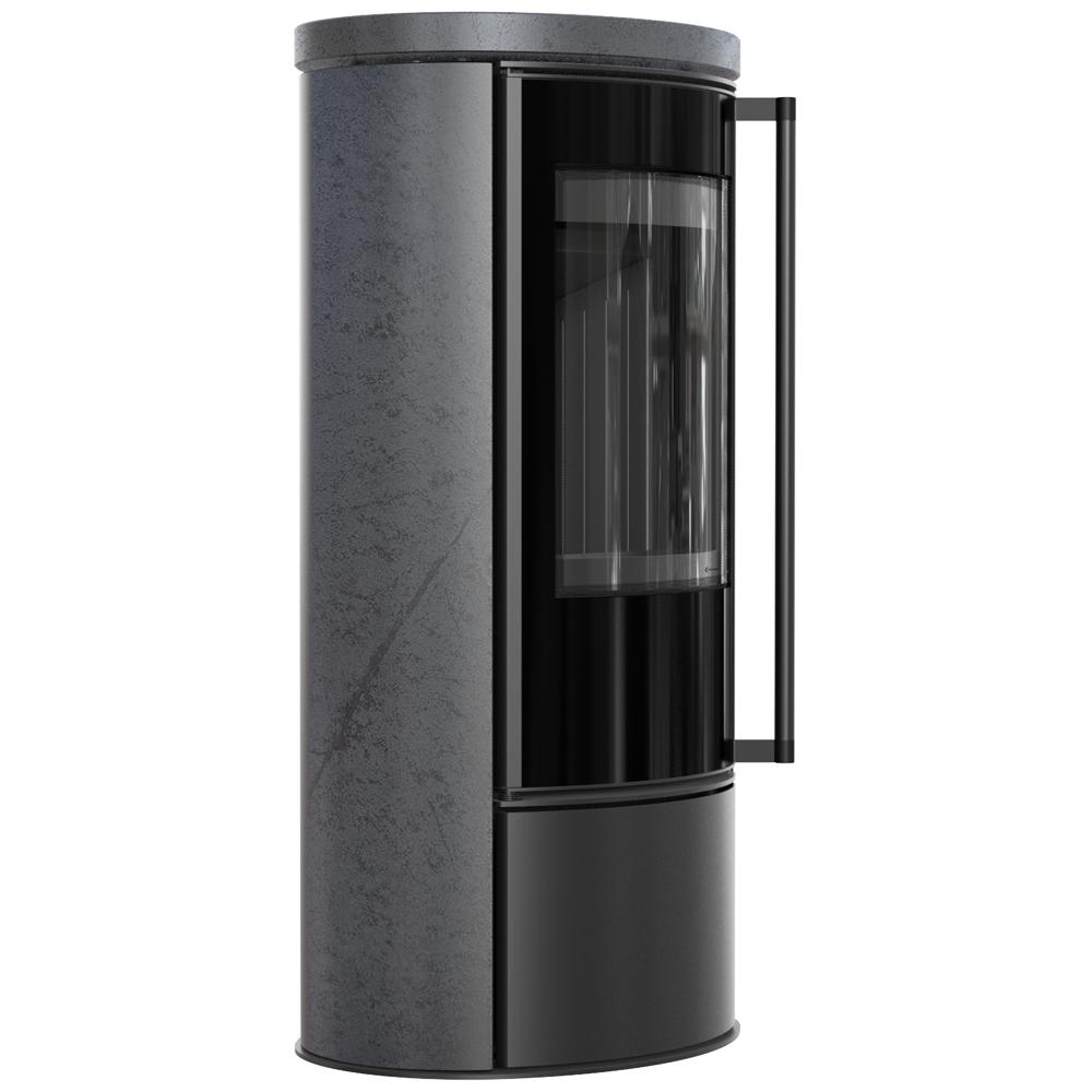 KRATKI ERIK Ø150 5.5 kW GRAFITE SATIN Ceramic Stove Lid Termotec Soft Close