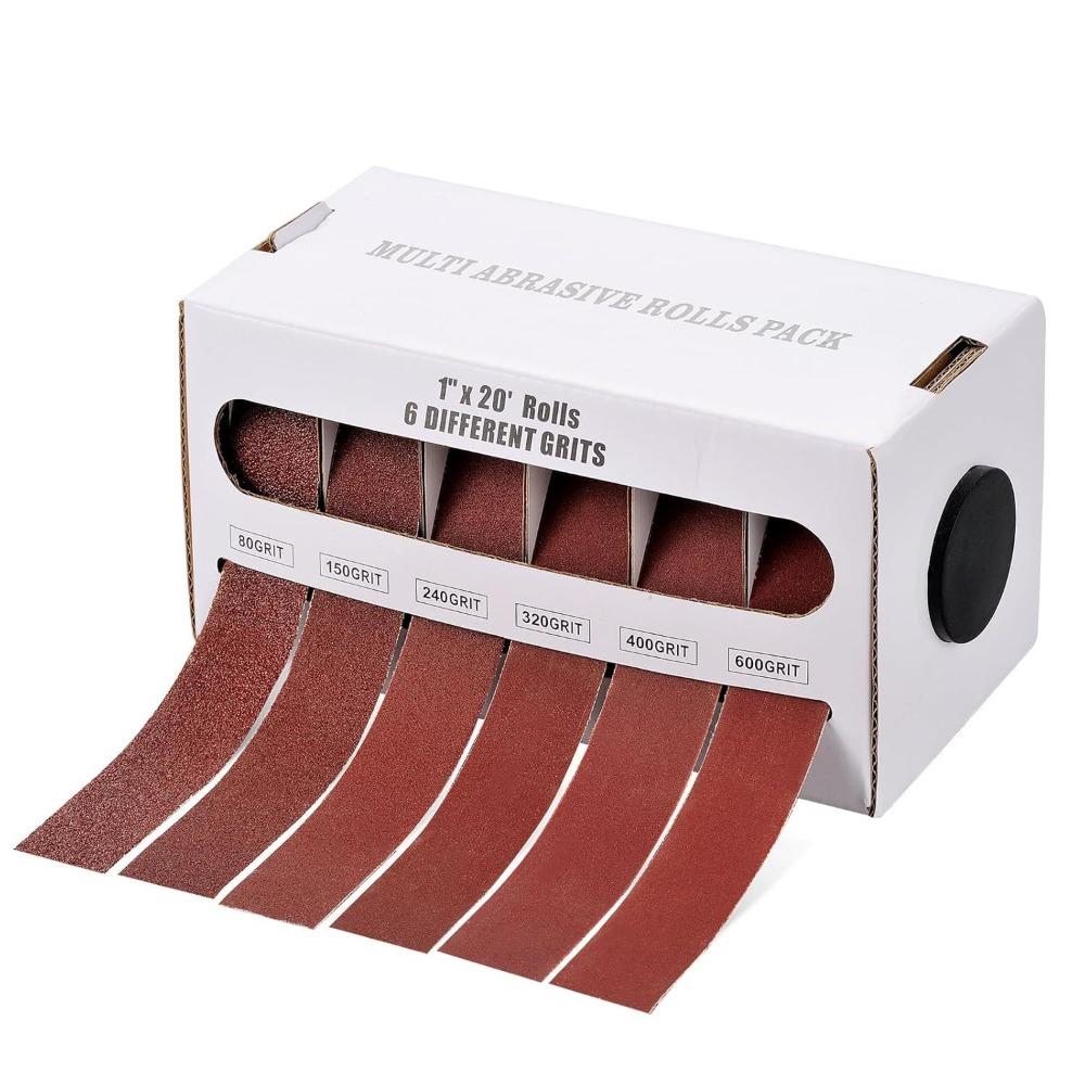 Multi-Grit Sandpaper Roll 80/150/240/320/400/600 Grit Abrasive Roll Wood Furniture Polishing