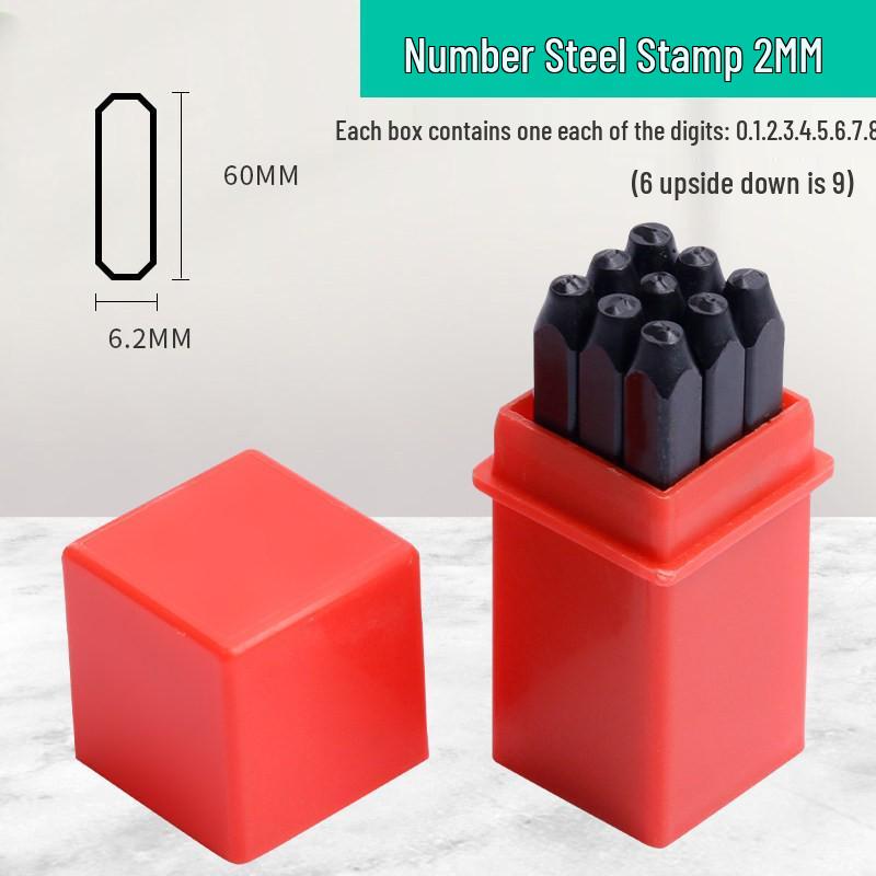High Hardness Alloy Steel Hand-Stamping Jewelry Punch Tool for English Letters and Numbers