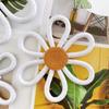 1PCS Bohemian Woven Lace Wall Hanging with Cotton Rope Daisy Decorations, Floral Decor for Bedroom Living Room Home Decor