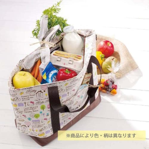 Skater Insulated Tote Bag, Shopping Bag, Snoopy Picnic, Width 52 x 33 x Depth 17cm, KCTS1-A