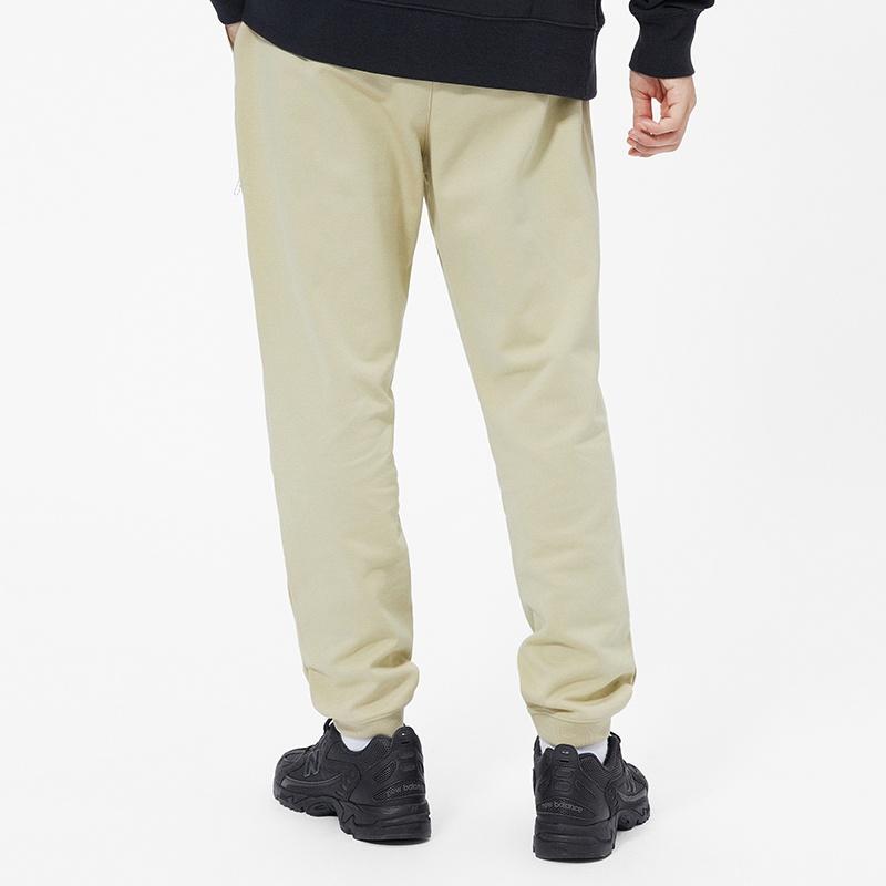 New Balance Logo Print Sweatpants Asia Sizing 'Beige Black' Men's AMP13356-BEI