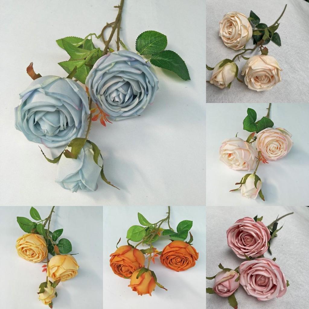 Silk Rose Realistic Floral Arrangement For Wedding And Home Gift Decoration