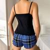 Homewear Women's Pajamas Set Bowknot Cami Shorts Pajamas Sweet Two Piece Nightwear  Girl