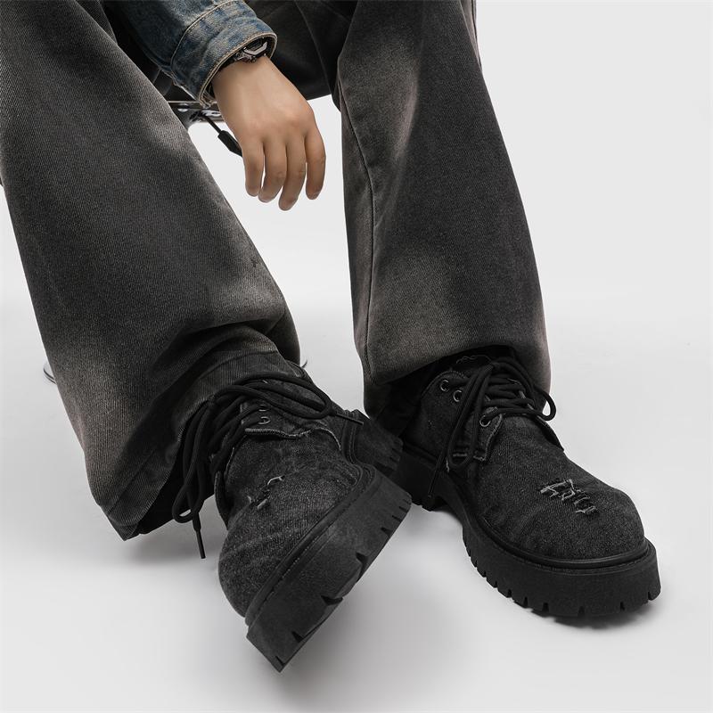 Men's Shoes New Four Seasons Versatile Casual Non-slip Wear-resistant Comfort Outdoor Shoes Youth Fashion Thick Sole Tide Shoes