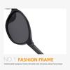 UV Protective Retro Sunglasses Black Shades Street Decoration Outdoor Sunglasses Photos Accessories Oval Frame Driving Glasses