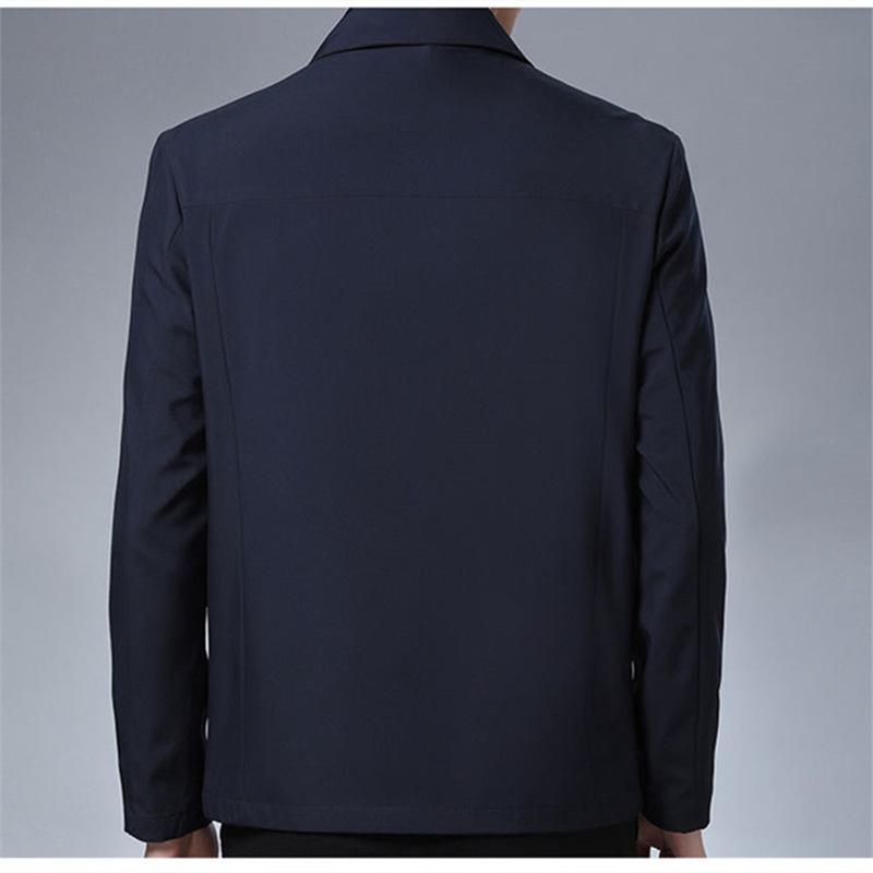 Business Men's Spring and Autumn Lapel Jacket Men's Loose Casual Jacket