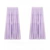 Women's Chiffon Elastic High Waist Pleated A-Line Flared Maxi Skirts Summer Flowy Boho Maxi Long Skirt Skort Comfy Relaxed Beach Vacation Clothes