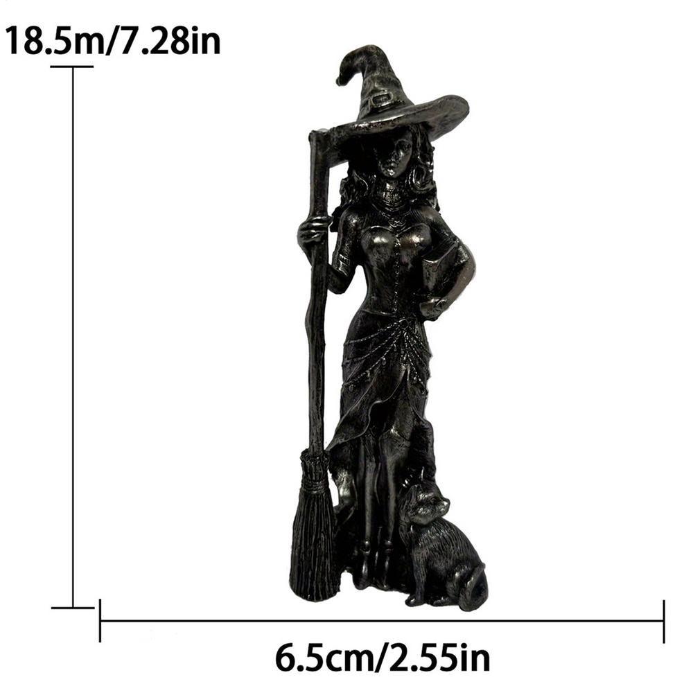 

Хэллоуинские фигурки ведьм Готическая хэллоуинская полимерная фигурка Ретро декор мага Фестивальный коллекционный домашний декор для стола
