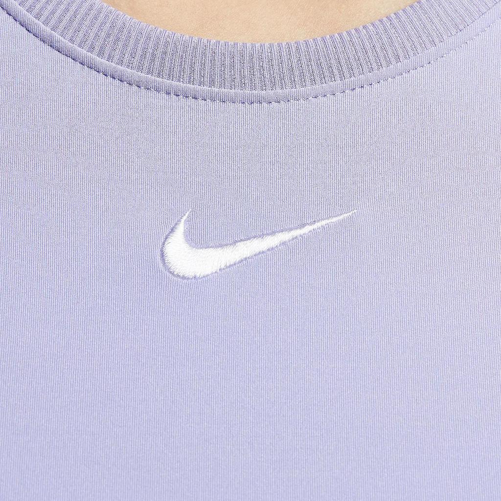 Nike Victory Dri-Fit Comfortable Stylish Fitted Round Neck Versatile Sleeveless Tennis Dress Women Dresses Light-Purple FQ1781-533