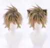 Ruggie Bucchi Cosplay Wig with Animal Costume Includes Net and Halloween Costume Ears, Accessory, Comb, Brown,