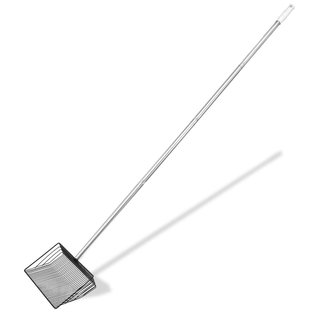 Adjustable Chicken Poop Scooper with Handle Chicken Litter Scooper for Cleaning Shovel for Chicken Coop and Livestock Farm