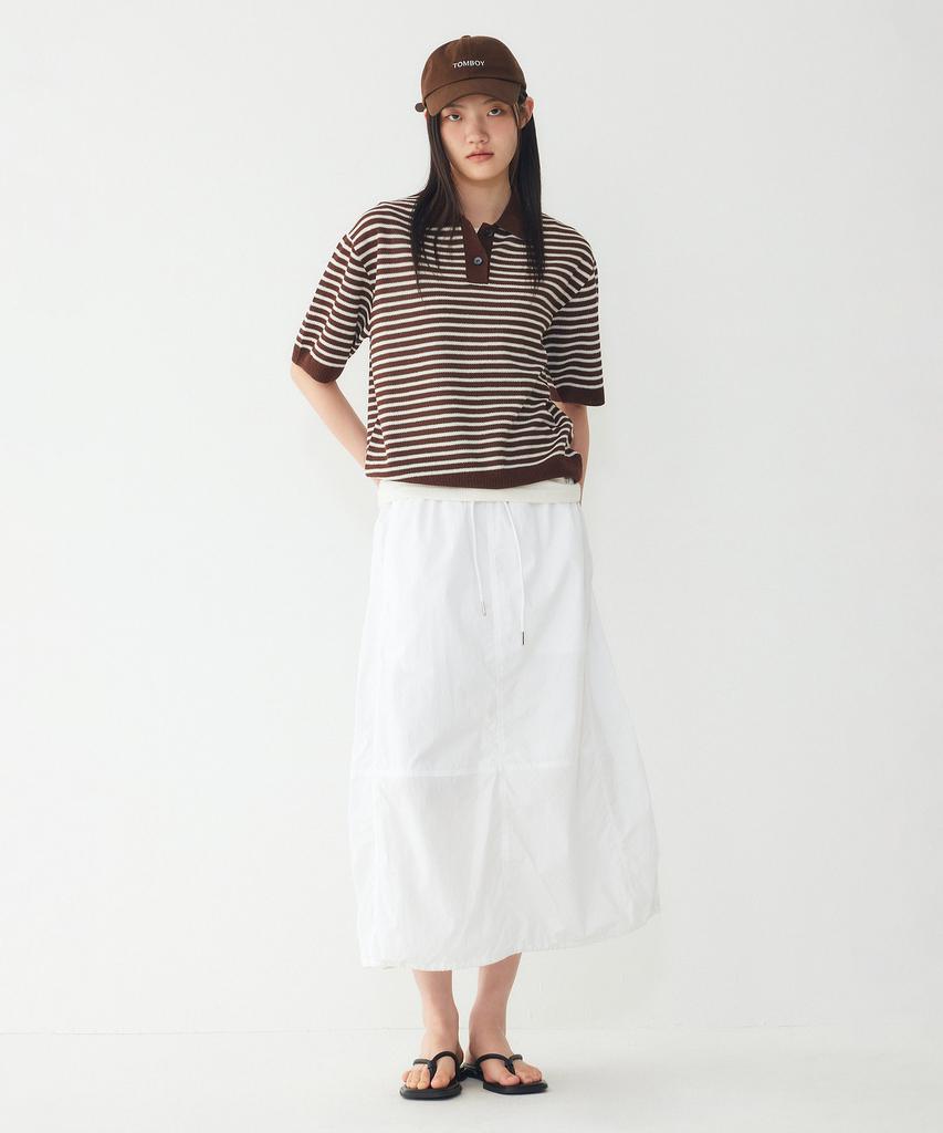 STUDIO TOMBOY Striped Collar Pullover_Brown 9176352971