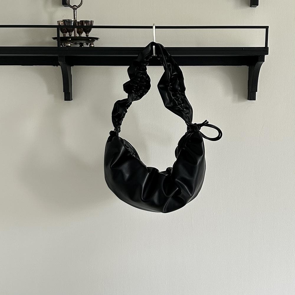 Pleated PU Cloud bag for women leisure armpit bags women's shoulder bags new