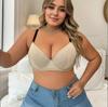 New Large Plus Size Big Cup Bra No Rim Adjustment Type Sexy Fat MM Breasts Women's Lingerie  Bra Women Underwear