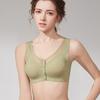 Front Button Bra Women's Underwire Vest Style Bra No Trace Plus Size Summer Thin Bra