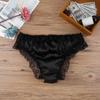 Sexy Mens Lace Briefs Open Butt Low  G-string Thong Underwear Panties